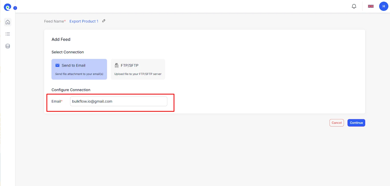 Choose how you want to receive your Shopify exported product file