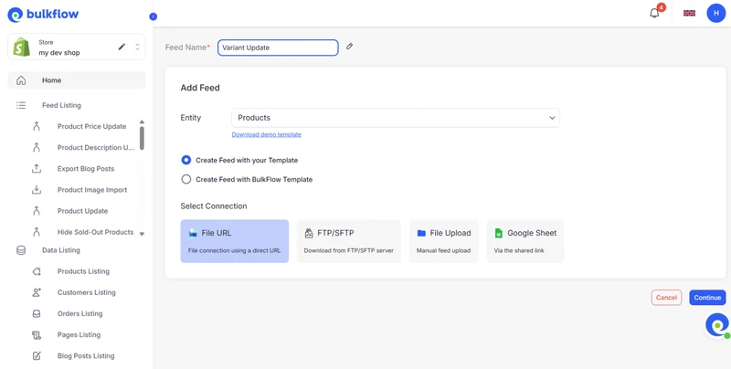 bulk edit variants shopify