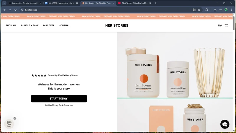 Best Shopify One Product Store Her Stories (Formerly Brew Blue) best shopify one product store Her Stories (formerly Brew Blue)