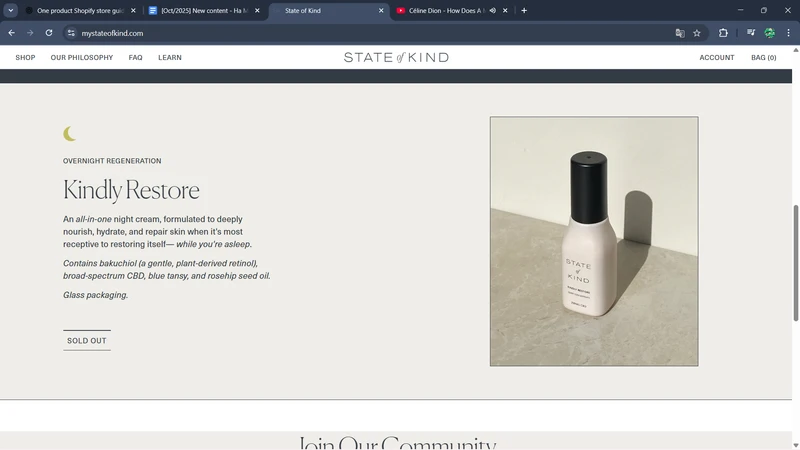 Shopify One Product Store State Of Kind shopify one product store State of Kind