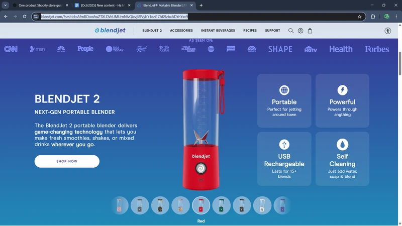 Shopify One Product Store Blendjet shopify one product store BlendJet