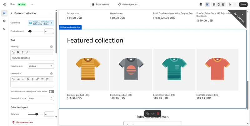 Collection reference metafield type on your theme in Shopify