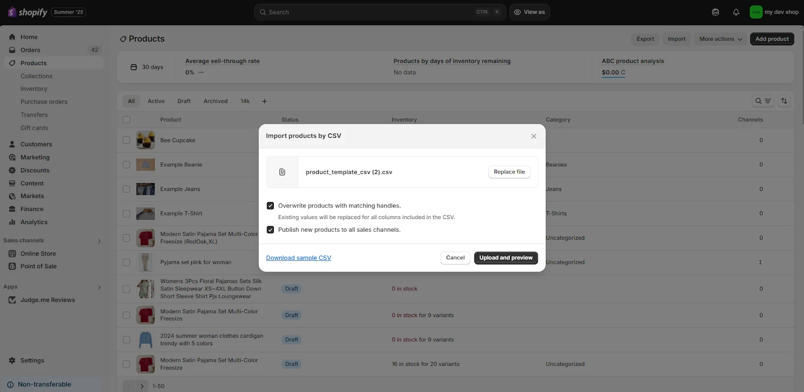 Shopify Product Import: How to Bulk Import Products on Shopify in 2025 Upload CSV file to Shopify