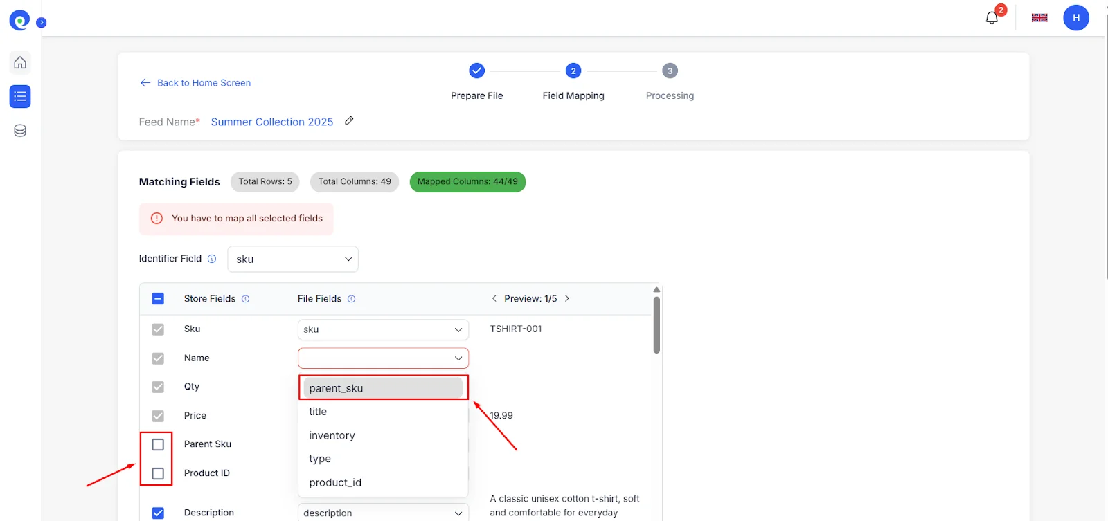 Shopify Product Import: How to Bulk Import Products on Shopify in 2025 Map your product fields