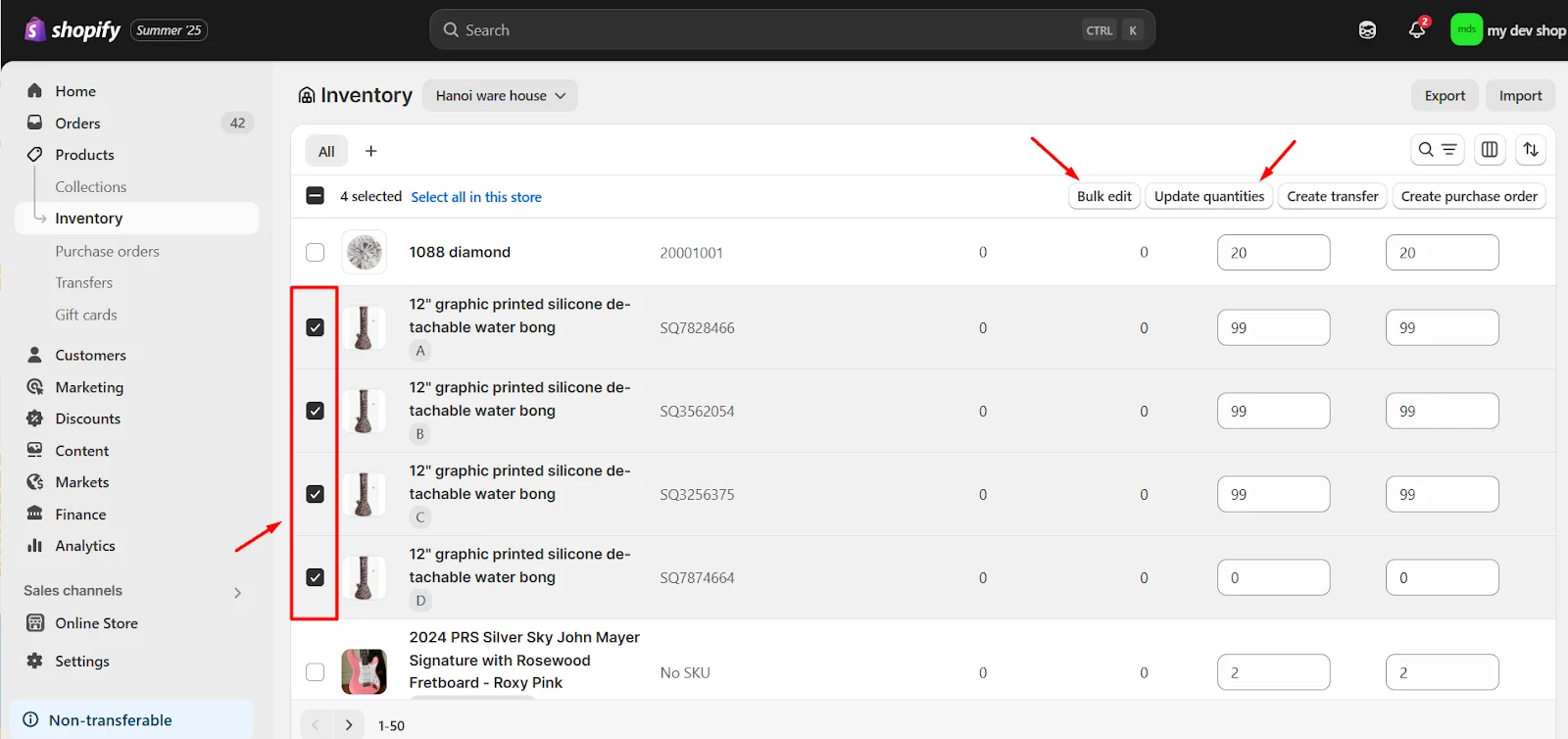 Shopify Bulk Edit Inventory Made Easy: Step-by-Step Guide 2 main options to bulk edit Shopify inventory