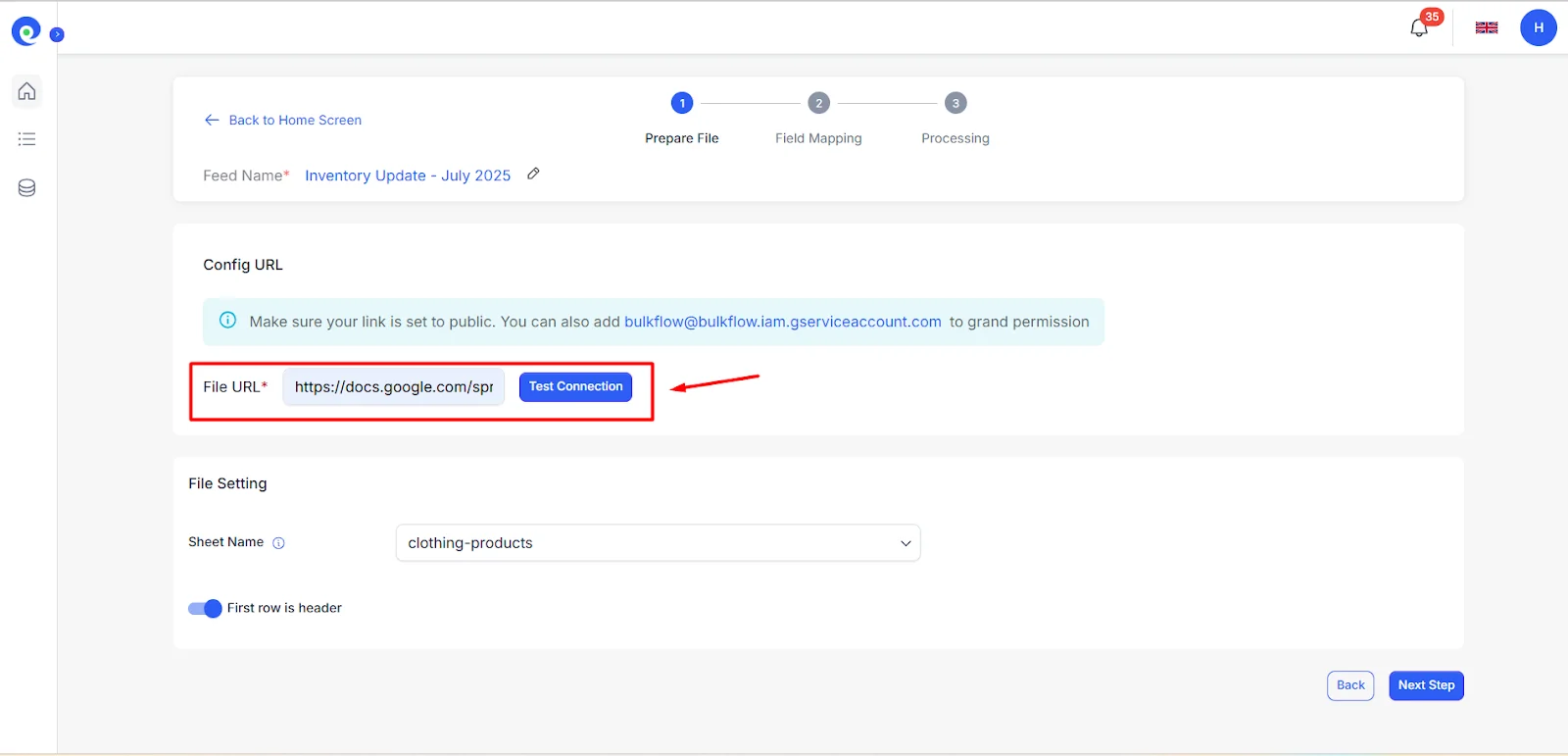 Shopify Bulk Edit Inventory Made Easy: Step-by-Step Guide Import your bulk edit file to BulkFlow