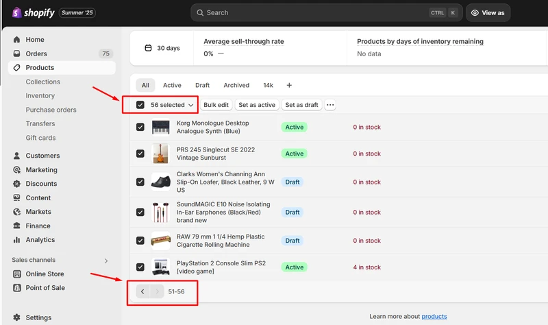 how many products can you sell on shopify  