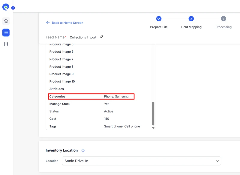 shopify export collections