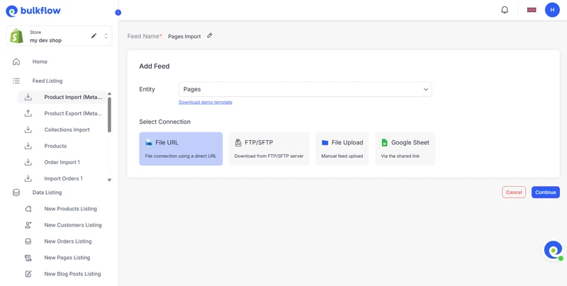Shopify Import Pages: Beginner's Guide with BulkFlow shopify import pages