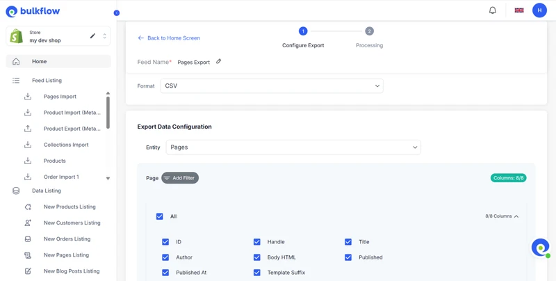 Shopify Import Pages: Beginner's Guide with BulkFlow Shopify Export Pages
