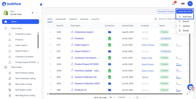 shopify export products with metafields