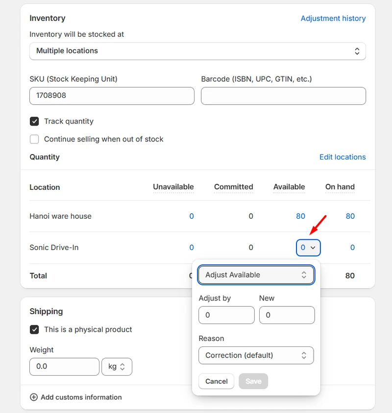 shopify fulfillment locations