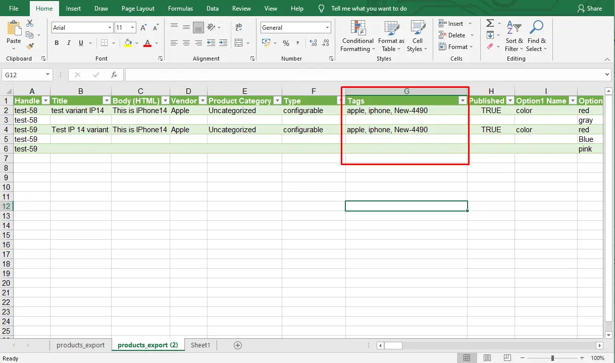 bulk update shopify tags
