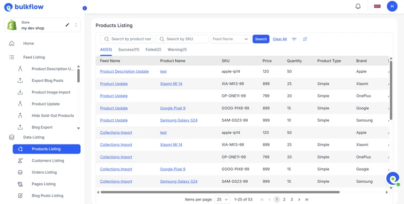 shopify bulk edit product description