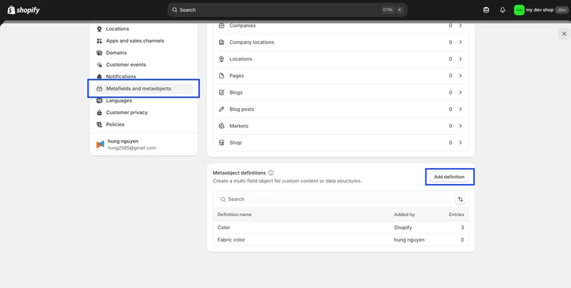 shopify import metaobjects