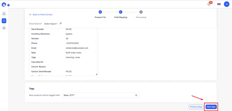 import orders to shopify