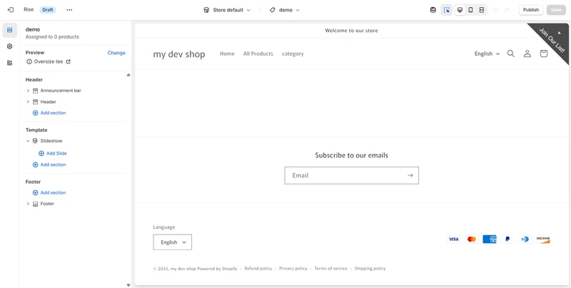 shopify json