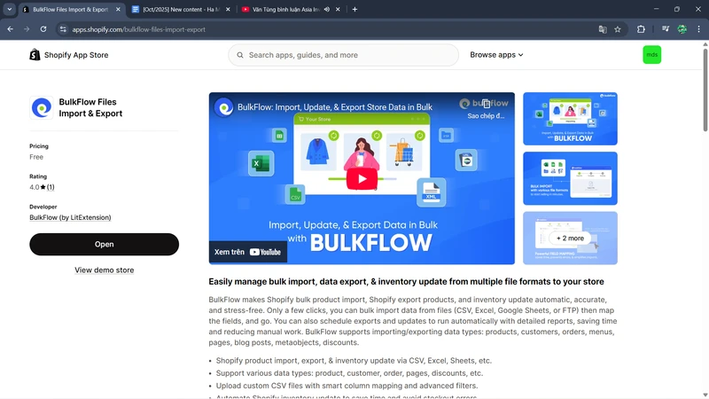 Bulkflow Files Import Export On Shopify App Store BulkFlow Files Import Export on Shopify App Store