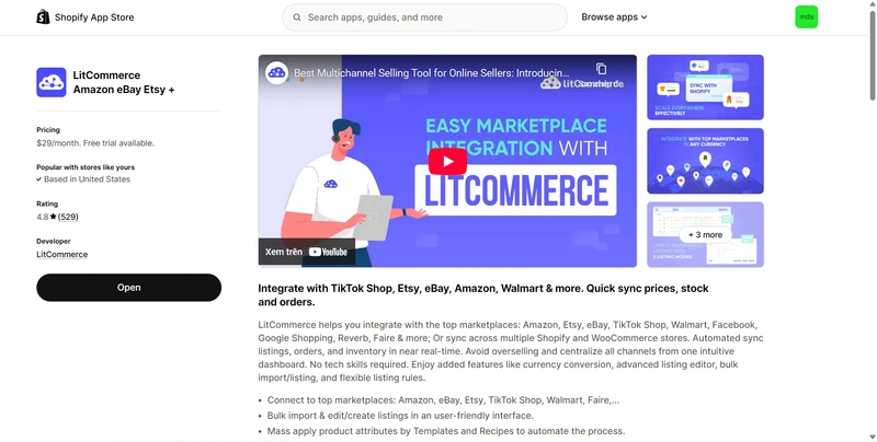 LitCommerce Amazon eBay Etsy