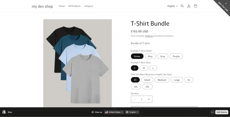 Publish Your Bundle shopify product bundles