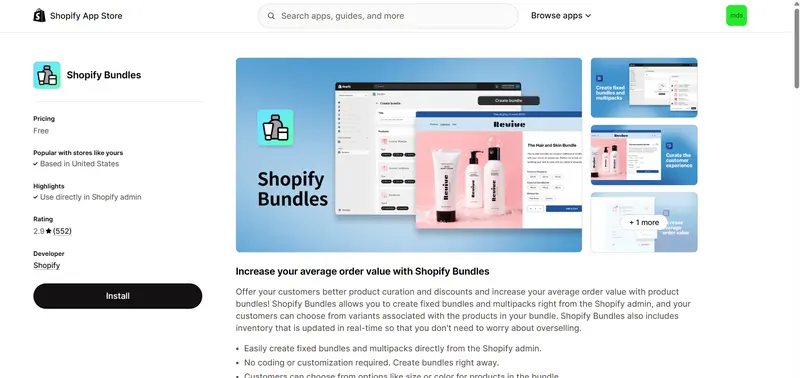 Shopify Bundles - A Shopify First-Party App shopify product bundles app