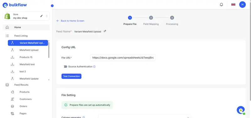 variant metafields shopify