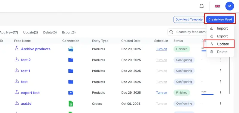 shopify archive products