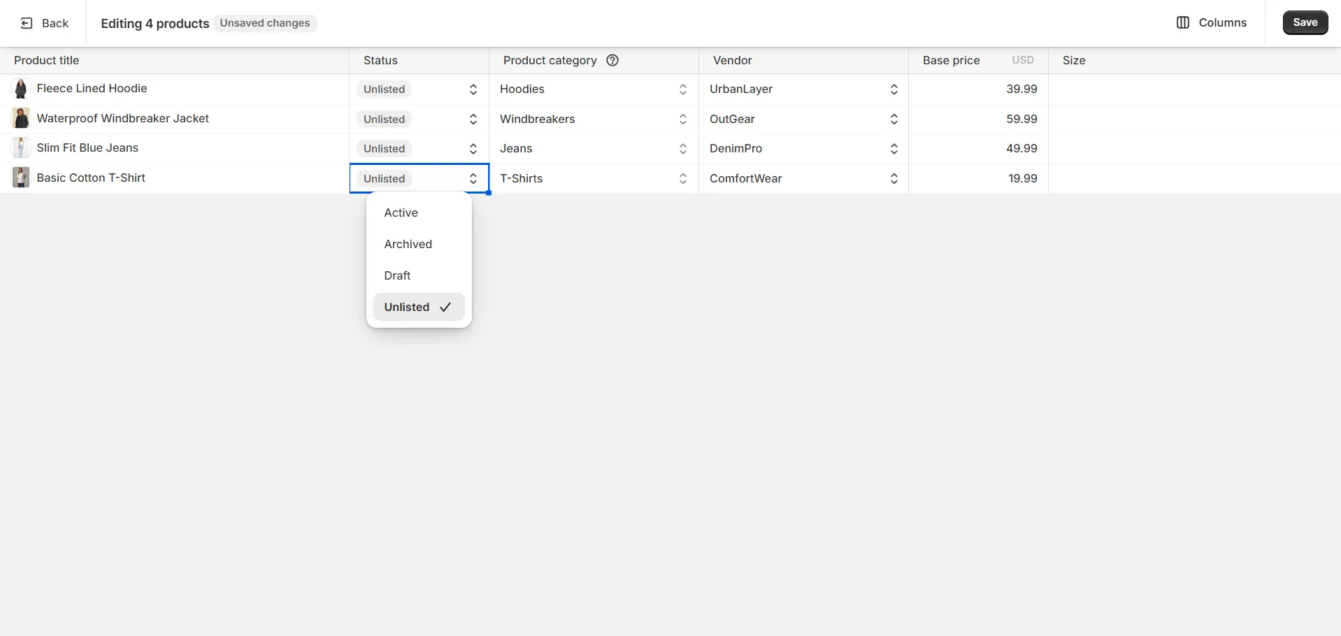 Unlist Products In Bulk how to hide a product on shopify