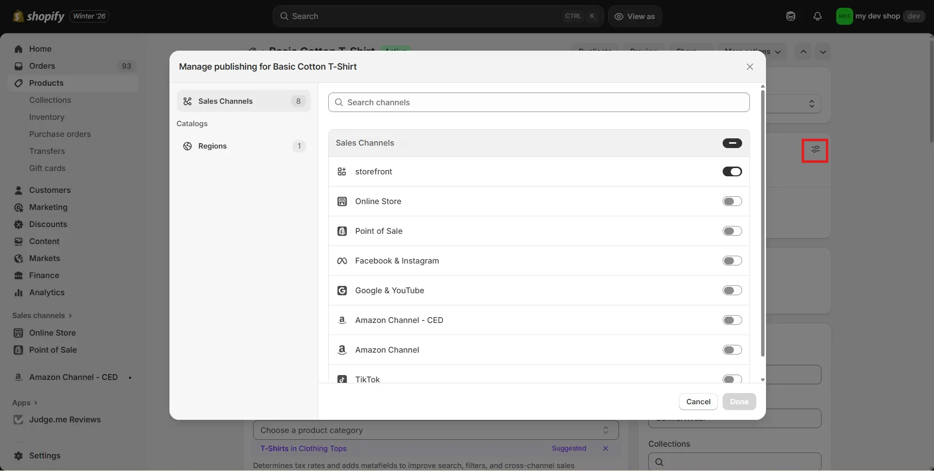 Disable Sale Channels Manually how to hide products in shopify